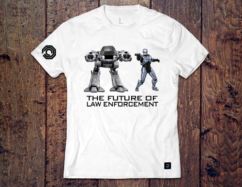 The Future of Law Enforcement PD T-Shirt design by Marten Go aka MGO