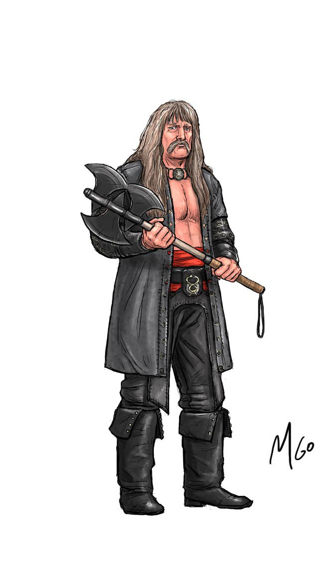 Right Hand Man character illustration by Marten Go