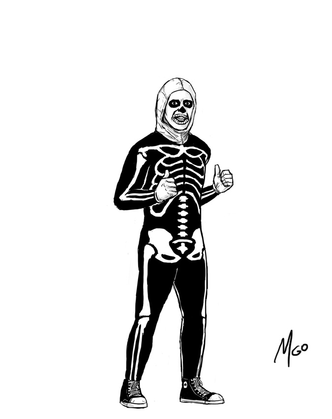 Cali Teen Bully #4 Costume character illustration by Marten Go
