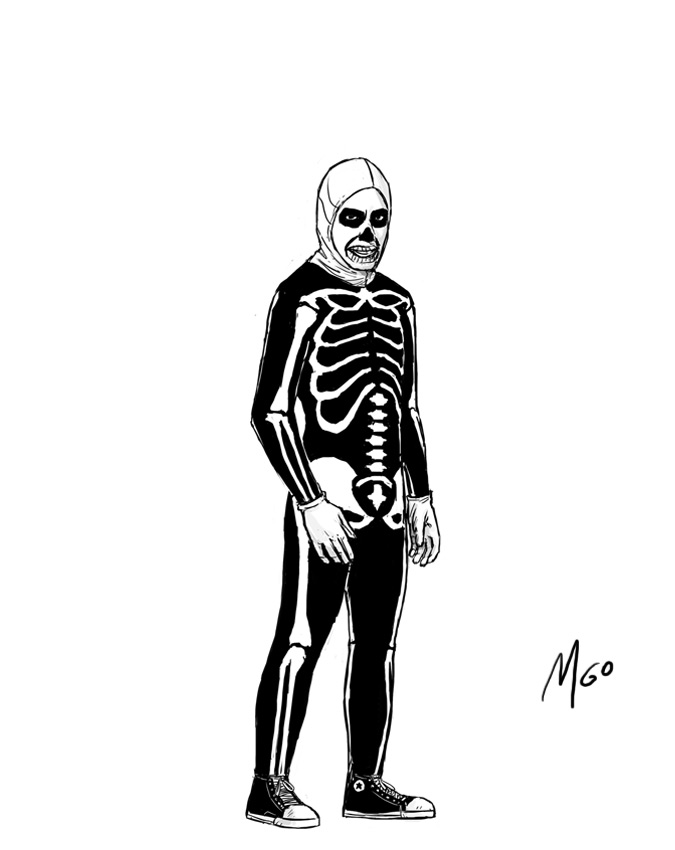 Cali Teen Bully #5 Costume character illustration by Marten Go