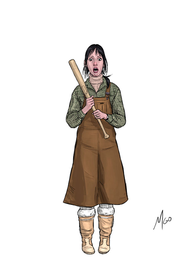 Baseball Mom character illustration by Marten Go