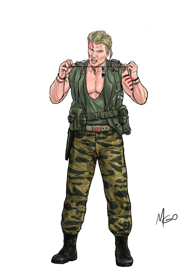 Twisted Veteran character illustration by Marten Go