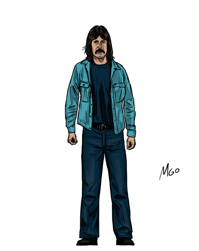 Mullet character illustration by Marten Go