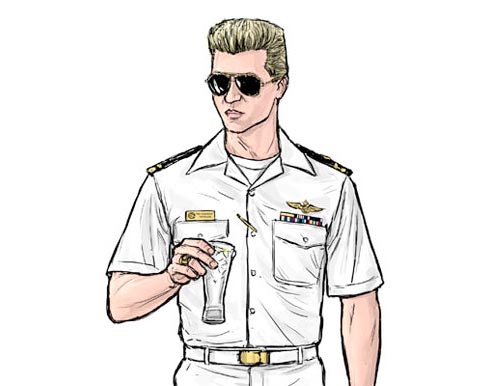 Cool Pilot Character