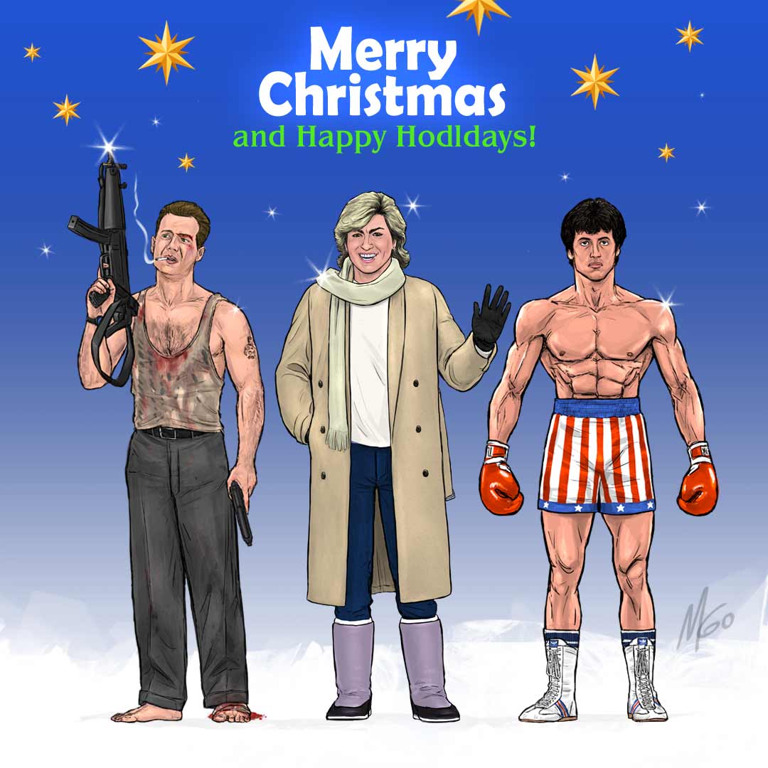 Merry Christmas and Happy Hodldays Art by MGO