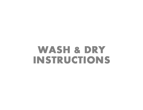Wash & Dry Instructions title by Marten Go